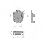 Держатель пульта дистанционного управления, белый HOLD-RE-WH, фото 2