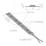LUX лента светодиодная 2835/140, 24V, 5 м, сверхъяркая, CRI 90, холодный белый 6000К, IP20, 20W/1м LS24-2835CW20-20-HE, фото 5