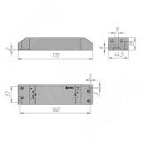 Блок питания AC-230/DC-24V, IP20, 75W LSA-PS24V-IP20-75W, фото 1