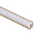 Профиль СМ5, угловой, золото матовое, 12х12мм, для углового рассеивателя, L-3000 LSP-CM5-ALU-3000-GL, фото 1