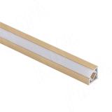 Профиль CM7, угловой узкий, для ленты с основанием 5мм, золото матовое, 11х11мм, для углового рассеивателя, L-2000 LSP-CM7-ALU-2000-GL, фото 1