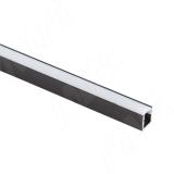 Профиль SM9, накладной узкий, для ленты с основанием 5мм, черный, 7,5х8мм, L-2000 LSP-SM9-ALU-2000-BL, фото 1