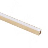 Профиль SM9, накладной узкий, для ленты с основанием 5мм, золото матовое, 7,5х8мм, L-3000 LSP-SM9-ALU-3000-GL, фото 1