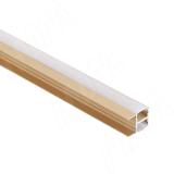 Профиль WD3 для подсветки деревянной полки, для плоского рассеивателя, золото, 22x18мм, L-3000 LSP-WD3-ALU-3000-GL, фото 1