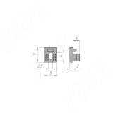 Заглушка торцевая для SM7, с отверстием LSPA-CAP-SM7-1, фото 2