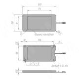 POCKET Светодиодный светильник, 160*80 мм, серебро, 12V, нейтральный белый 4000К, 3W PC12-160NO-MCR-NW3, фото 2