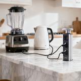 POST  выдвижной блок розеток, d=60 мм, 3 розетки, серебро PO-60-3S-AL, фото 4