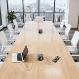 PUFF выдвижной блок розеток, d=122 мм, 4 розетки, 2 USB, 2 USB Type-C, быстрая зарядка, беспроводная зарядка, черный PU-120-4S2A2C-FW-BL, фото 5