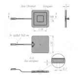 QUADRUM Светодиодный светильник точечный квадратный, серебро, 12V, нейтральный белый 4000К, 2,4W QD12-QNO-MCR-NW2, фото 3