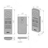 SMART,  Пульт дистанционного управления контроллером для лент RGB, RGBW, RGBCCT, сенсорный, 4 зоны, магнитное крепление, 2.4 ГГц RE-RGBCCT-R-4Z-BL, фото 2