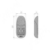 SMART,  Пульт дистанционного управления контроллером для RGB, RGBW, RGBCCT ленты, сенсорный, 4 зоны, 2.4 ГГц RE-RGBW-R-4Z-WH, фото 2