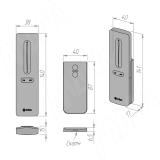 SMART,  Пульт дистанционного управления контроллером для монохромной или CCT ленты, сенсорный, магнитное крепление, 2.4 ГГц RE-S-CCT-R-1Z-BL, фото 2