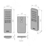 SMART,  Пульт дистанционного управления контроллером для лент SPI, сенсорный, магнитное крепление, 2.4 ГГц RE-SPI-S-RGBW-R-BL, фото 2