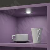 STEEL Светодиодный светильник точечный, врезной, нерж. сталь, IP67, 12V, нейтральный белый 4000К, 1W ST12-FM-NW1, фото 2