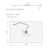 Обогревательный лист для зеркала, 400*600 мм, 220V, 60W SW-WML-MR-60W, фото 2