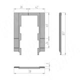 Выключатель для зеркала сенсорный, диммируемый, обогрев, для ленты CCT, электронные часы, 2 кнопки, 12/24В SW1-MR-TS-D-W-CCT-C, фото 2