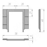 Выключатель для зеркала сенсорный, диммируемый, обогрев, для ленты CCT, 2 кнопки, 12/24В SW1-MR-TS-D-W-CCT, фото 2