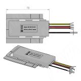 Выключатель для зеркала сенсорный, диммируемый, обогрев, электронные часы, 2 кнопки, 12/24В SW1-MR-TS-D-W-C, фото 3