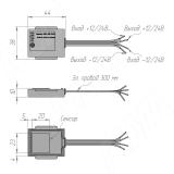 Выключатель для зеркала сенсорный, диммируемый, 1 кнопка, 12/24В SW1-MR-TS-D, фото 1