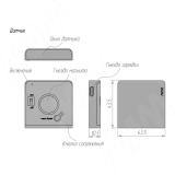 Выключатель инфракрасный (IR) на преграду, беспроводной,12/24В, 60/120Вт, IP20, врезной/накладной, цвет черный, с крепежом SW1-RC-DS-R-BL, фото 1