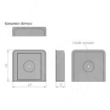 Выключатель инфракрасный (IR) на преграду, беспроводной,12/24В, 60/120Вт, IP20, врезной/накладной, цвет черный, с крепежом SW1-RC-DS-R-BL, фото 2