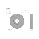 Выключатель кнопочный беспроводной, диммируемый, 12/24В, 60/120Вт, IP20, цвет черный, с крепежом SW1-RC-PB-R-BL, фото 4