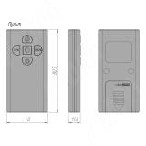 Пульт ДУ, диммируемый, цвет черный, с крепежом SW1-RC-REM, фото 2