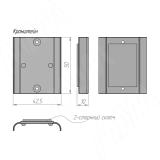 Пульт ДУ, диммируемый, цвет черный, с крепежом SW1-RC-REM, фото 3