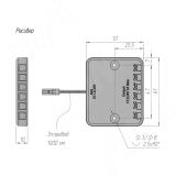 Выключатель сенсорный беспроводной, диммируемый, 12/24В, 60/120Вт, IP20, врезной/накладной, цвет черный, с крепежом SW1-RC-TS-R-BL, фото 3