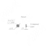 Датчик сенсорный беспроводной, диммируемый, накладной, цвет черный, с крепежом SW1-RC-TS, фото 2