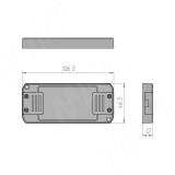 Ресивер для беспроводного выключателя, 12/24В, 96/192Вт, IP20, цвет черный SW1-REC-8A-RC-BL, фото 1