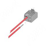 Клемма 221 с рычажком, 2 порта, для провода 0.5-4.0 кв.мм, ток 16А, оранжевый TE-221-X2-1, фото 2