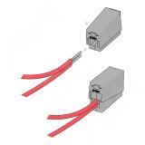 Клемма 224 быстрозажимная, 2 порта, U-образная, для провода 0.5-2.5 кв.мм, ток 24А TE-224-X2-U, фото 2