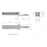 TRACK Коннектор с выключателем на взмах, с разъемом для питания, антрацит, 24 В, 72 Вт  TK24-CON-END-MS-AN, фото 2