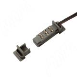 TRACK Коннектор с разъемом для питания, антрацит, 24 В, 120 Вт TK24-CON-END-NO-AN, фото 1