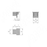 TRACK Коннектор с разъемом для питания, антрацит, 24 В, 120 Вт TK24-CON-END-NO-AN, фото 3