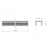 TRACK Декоративная заглушка для шинопровода, 3000 мм TK24-COV-3000-AN, фото 2