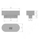 TRACK Разъем USB Type-C, модуль, антрацит,  24 В, 10  Вт TK24-INT-USBC-AN, фото 2
