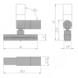 TRACK Светильник-спот светодиодный, модуль, D=12 мм, антрацит, 24 В, нейтральный белый 4000К, 1 Вт TK24-SP-D12-NW1-AN, фото 3