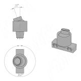 TRACK Светильник-спот светодиодный, модуль, D=18 мм, антрацит, 24 В, нейтральный белый 4000К, 1 Вт TK24-SP-D18-NW1-AN, фото 3