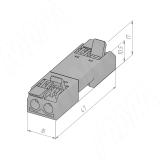 Клемма соединительная, 2 порта, разная полярность, разъемная TML-2-2-DP-DE-TR, фото 1