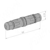 Клемма соединительная в корпусе, 2 порта, разная полярность, IP68 TML-2-2-DP-IP68, фото 3
