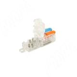 Клемма соединительная, 2 порта, разная полярность, для подключения к питающим проводам TML-2W-2-DP-TR, фото 1