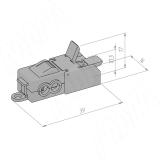 Клемма соединительная, 2 порта, разная полярность, для подключения к питающим проводам TML-2W-2-DP-TR, фото 2