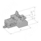 Клемма соединительная, 4 порта, разная полярность, для подключения к питающим проводам TML-2W-4-DP-TR, фото 2