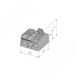 Клемма соединительная 3-х контактная TML-3-OP-TR, фото 1