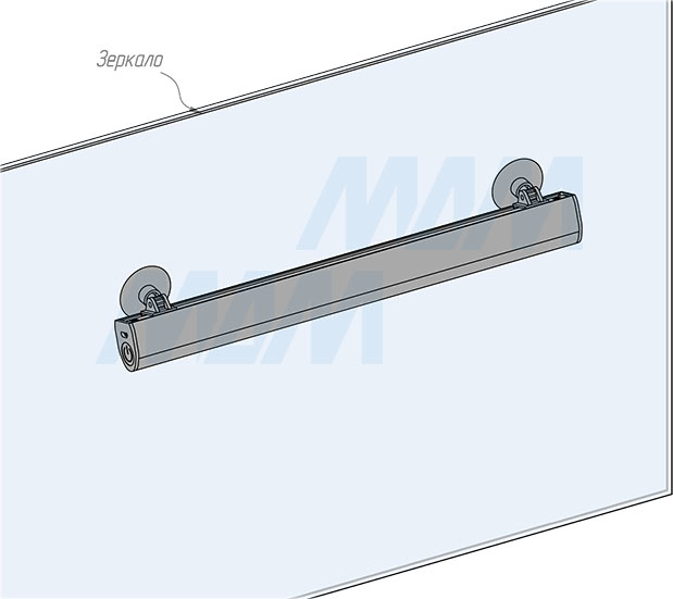 Установка светодиодного светильника MIX аккумуляторного с выключателем на касание, 300 мм, 4,2W (артикул MX-300TS-MCR-CCT4) (артикул FR-600MS-MCR-NW3), схема 2