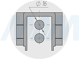 Исполнение сенсорного окна в амальгаме зеркала для установки сенсорного диммируемого выключателя для зеркала, обогрев, 2 кнопки, 12/24В (артикул SW1-MR-TS-D-W)