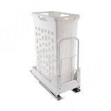 HAMPER LW30 Корзина для белья выдвижная, 1 емкость (35л), напр.полн.выдв., плавн.закр., цвет белый