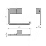TOP Держатель туалетной бумаги черный матовый TOP.03.BLM, фото 3